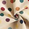 Tissu de décoration Gobelin Pois de confettis – beige clair/rouge,  thumbnail number 3