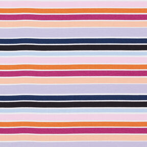 Jersey coton Boucles colorées | by Poppy raisin/abricot, 