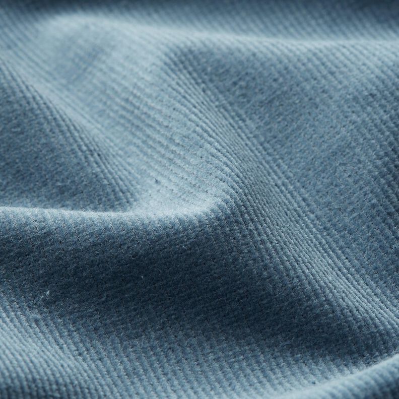 Velours à côtes fines stretch – bleu pigeon,  image number 2