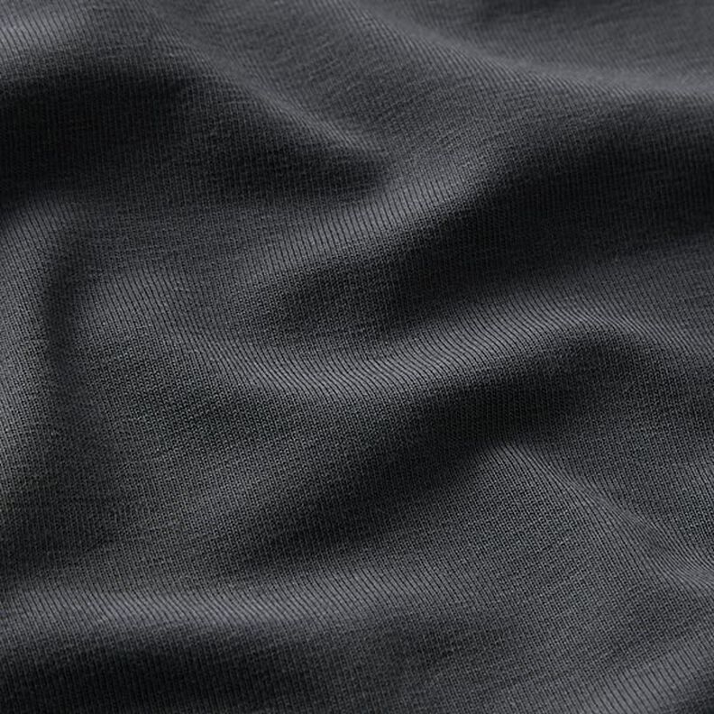GOTS Jersey coton | Tula – gris foncé,  image number 2