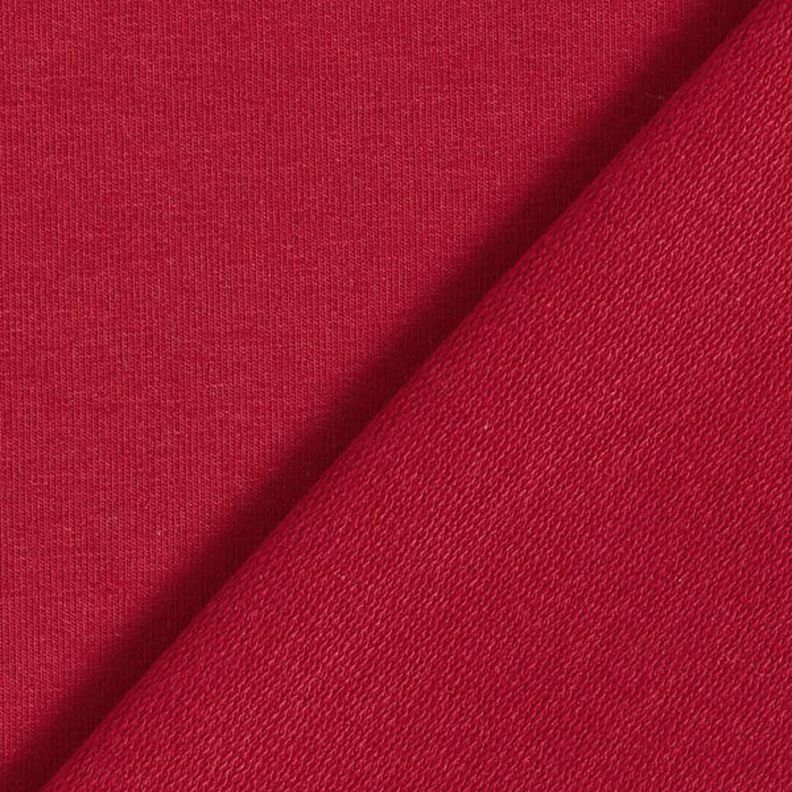 GOTS French Terry Sweat d’été | Tula – rouge bordeaux,  image number 3