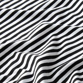 Jersey coton Rayures étroites – noir/blanc, 