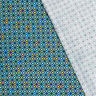 Tissu en coton Popeline Carreaux festifs – pétrole légère/or,  thumbnail number 4