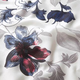 Satin soie et viscose Fleurs décoratives – blanc, 