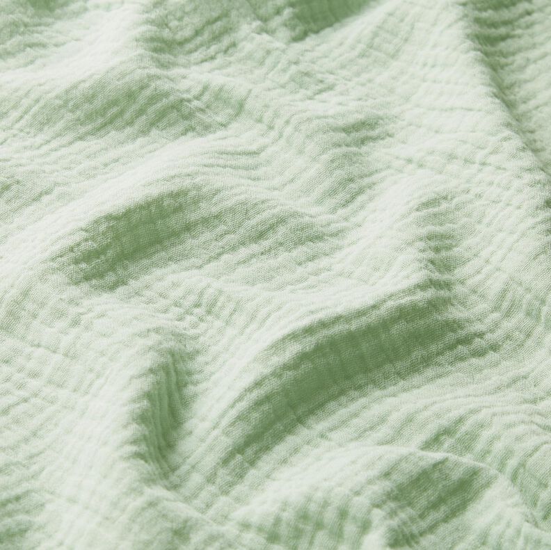 GOTS Tissu double gaze de coton | Tula – eucalyptus,  image number 3