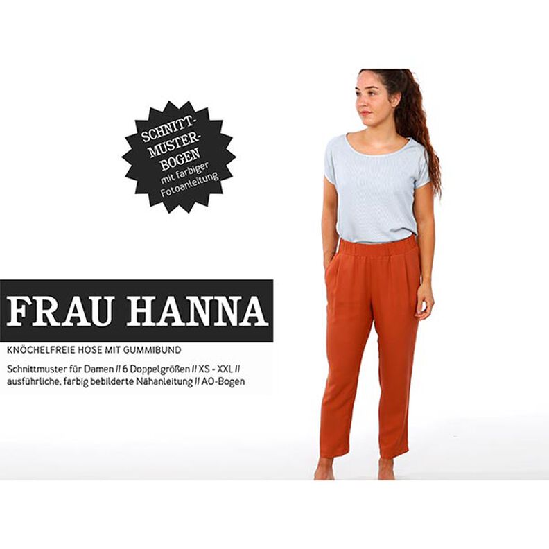 FRAU HANNA - Pantalon décontracté à élastique, Studio Schnittreif  | XS -  XXL,  image number 1