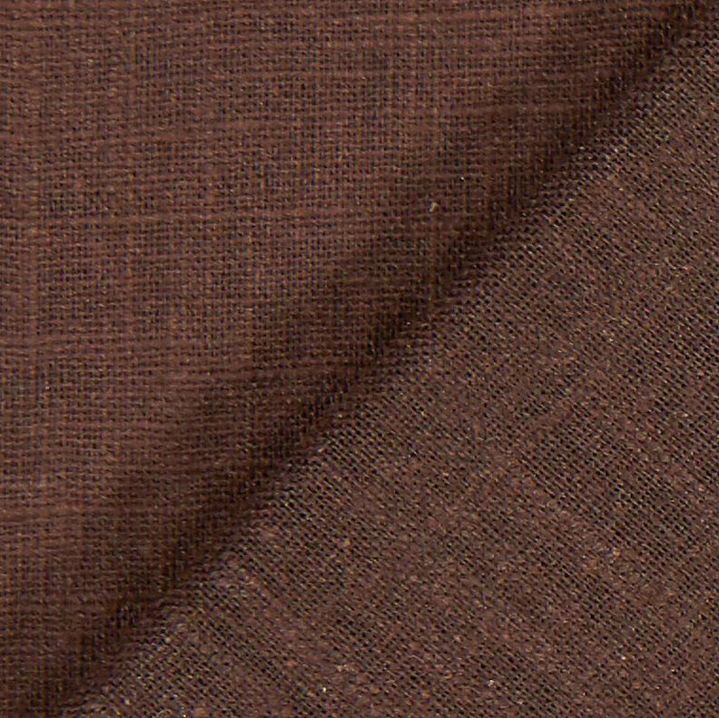 Tissu de lin en ramie mélangée medium – marron foncé,  image number 4