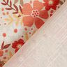 Tissu de décoration Semi-panama splendeur florale – corail/nature,  thumbnail number 4