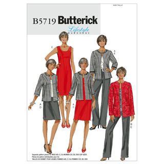 Veste|Robe|Jupe|Pantalon, Butterick 5719|34 - 42, 