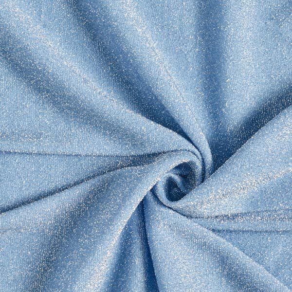 Jersey scintillement Lametta Glamour – bleu clair,  image number 1