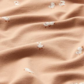 Jersey coton poussin – marron clair, 