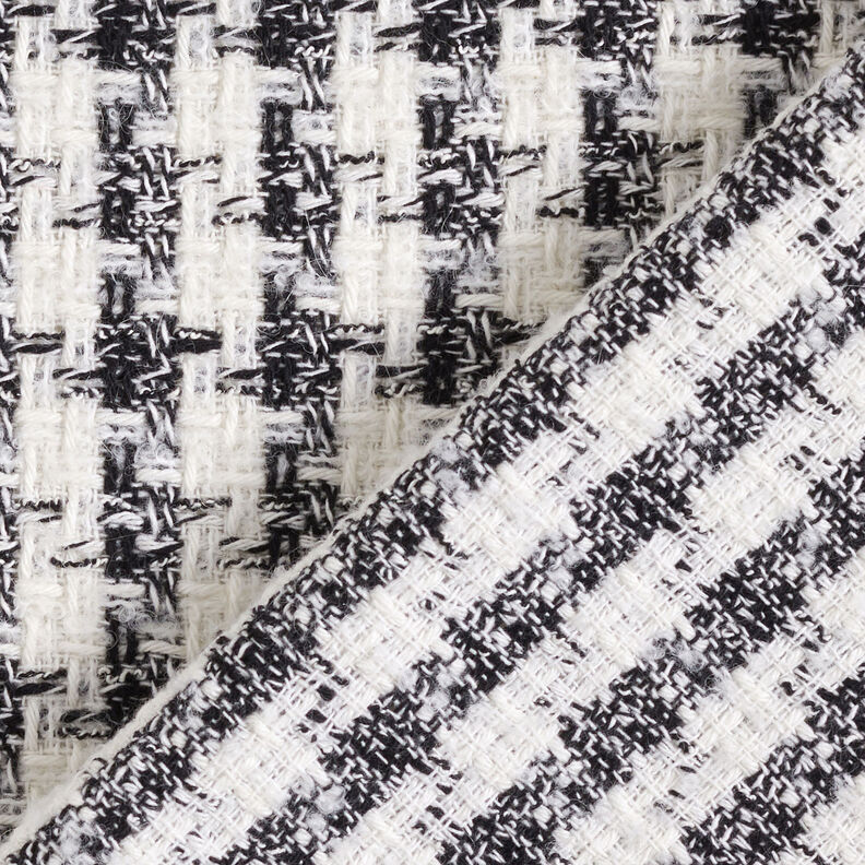 Bouclé Pied de poule – noir/blanc, image number 4