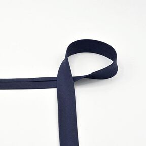 Biais en coton Popeline [20 mm] – bleu nuit, 