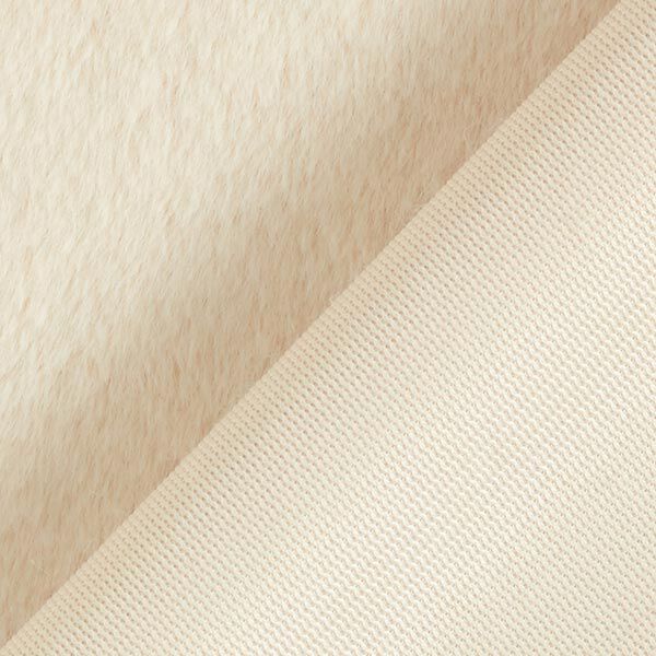 Tissu de revêtement Fourrure synthétique – écru – Échantillon, image number 4