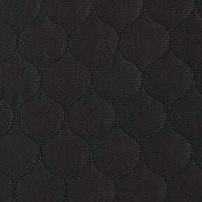 Tissu matelassé Motif de cercle – noir, 