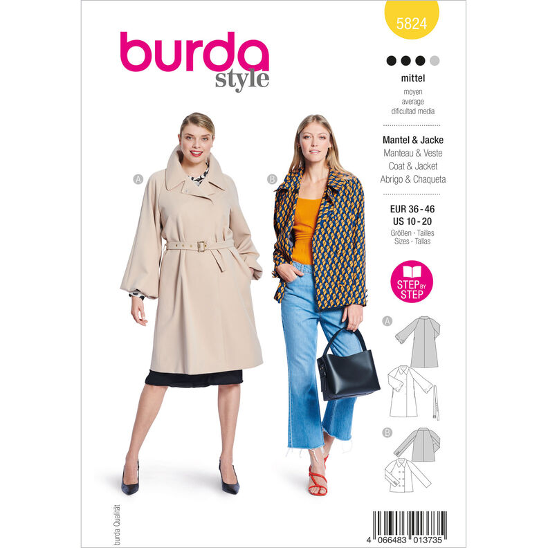 Veste / Manteau | Burda 5824 | 36-46,  image number 1