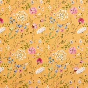 Tissu d’extérieur Canvas fleurs sauvages – jaune soleil, 