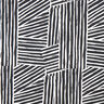 Tissu de décoration Semi-panama Formes abstraites – ivoire/noir,  thumbnail number 1