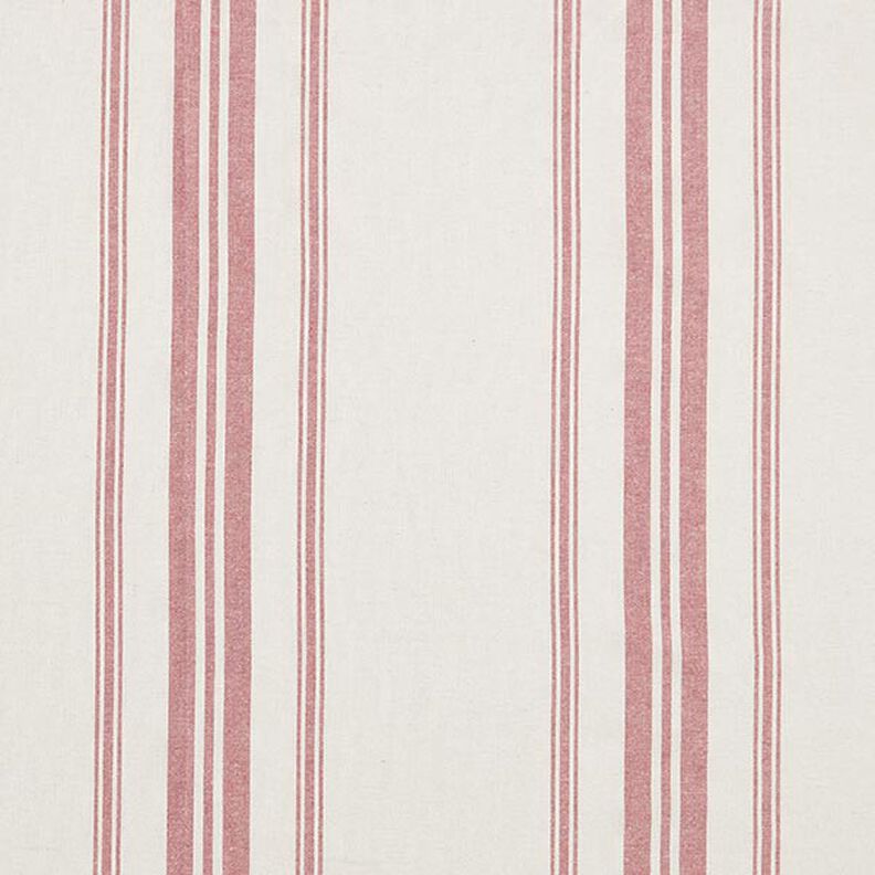 Tissu de décoration Canvas Rayures tissées – rouge,  image number 1