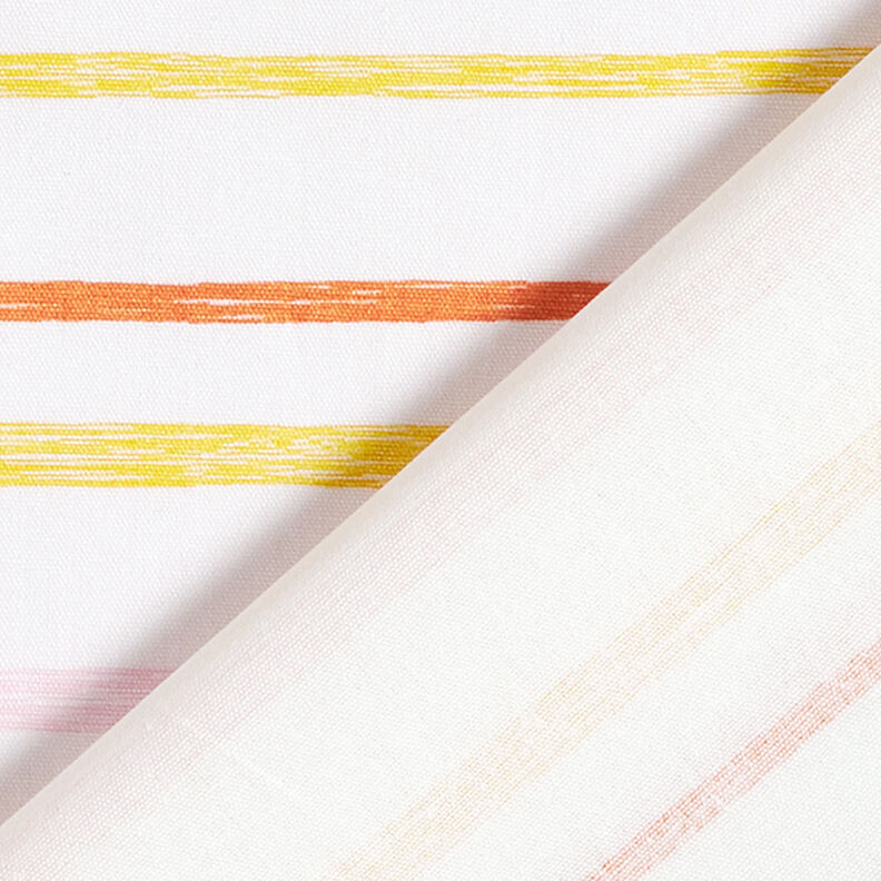 GOTS popeline coton aspect griffonnage rayures | Tula – blanc,  image number 4