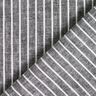 Mélange lin coton Larges rayures – noir/blanc,  thumbnail number 4