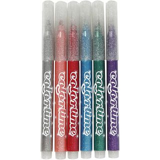 Colortime Marqueur à paillettes [6Pièces ], 
