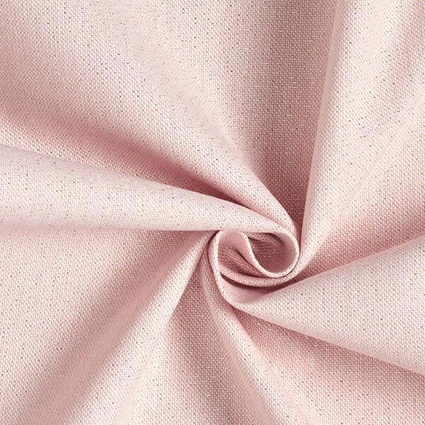 Tissu de décoration Semi-panama Lurex – rose,  image number 1