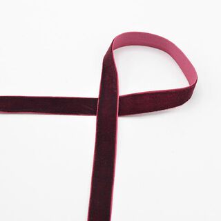 Ruban de velours [15 mm] – rouge bordeaux, 
