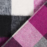 Tissu manteau en laine vierge mélangée à carreaux – raisin,  thumbnail number 4