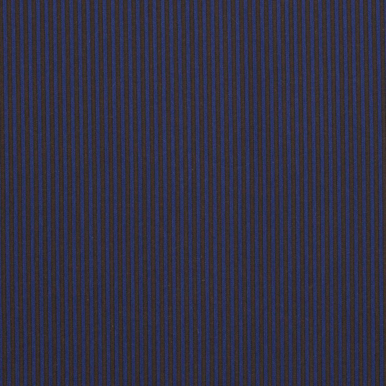 Tissu pour chemise à rayures – bleu marine/marron, image number 1