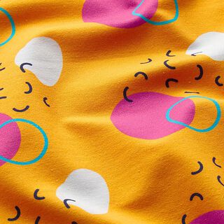 French Terry cercles & nuages | Catastrophique – jaune soleil, 