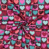 Popeline coton Tissu à carreaux avec cœurs | Poppy Fabrics – bordeaux,  thumbnail number 3