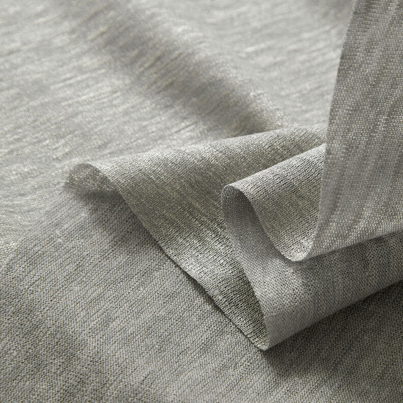 Jersey de lin chiné scintillant – gris éléphant/argent,  image number 3
