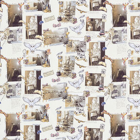 Cretonne Tissu sous licence «Harry Potter» Souvenirs | Warner Bros. – beige clair, 