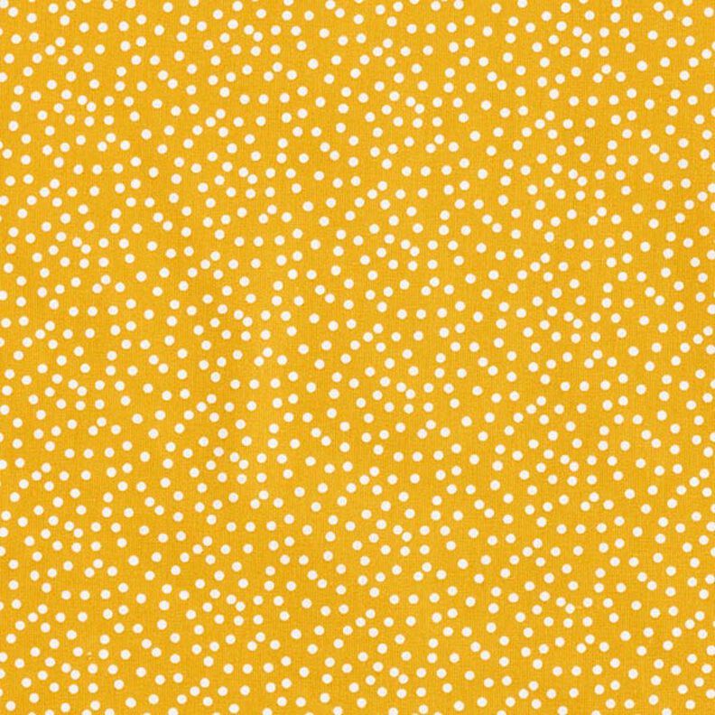 Tissu en coton Cretonne points irréguliers – jaune curry,  image number 1