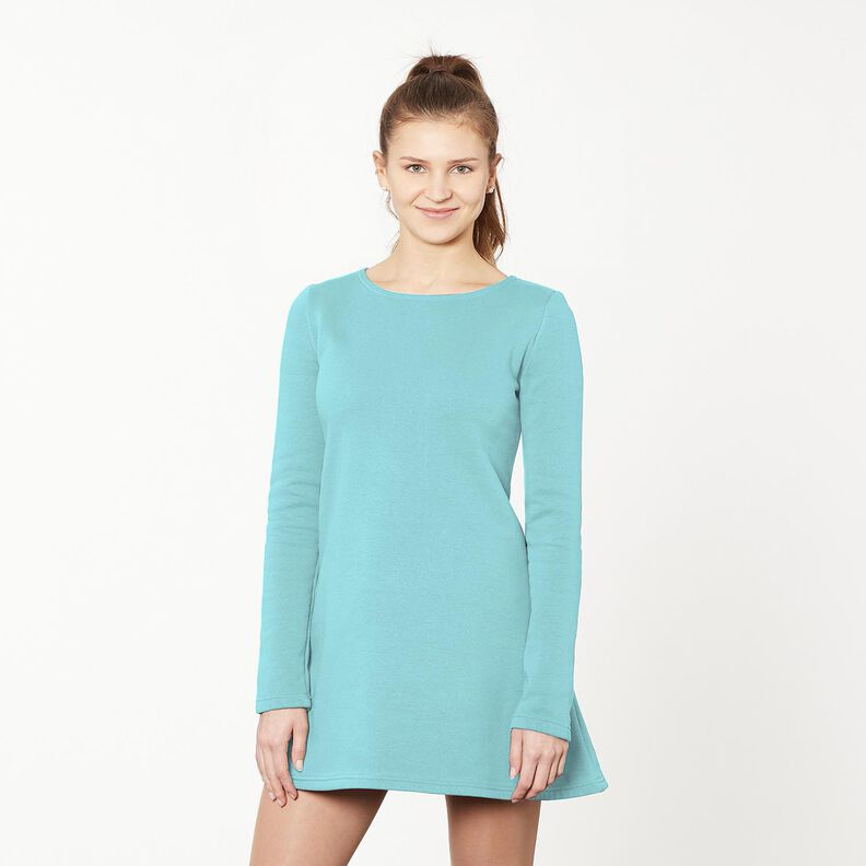 Molleton coton léger uni – bleu glacier, image number 10