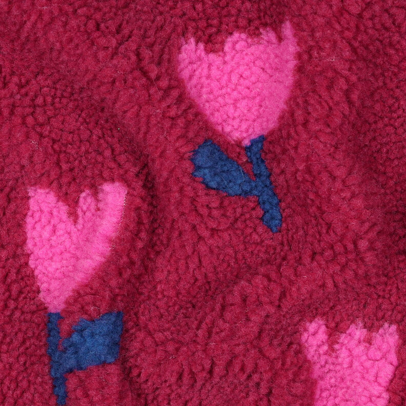 Ourson tulipes | Poppy Fabrics – carmin, image number 2