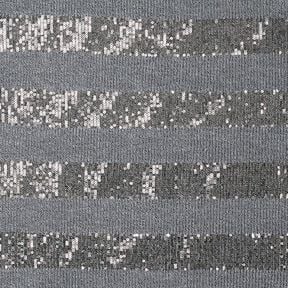 Maille Rayures horizontales à paillettes – gris, 