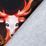 French Terry Panel Cerf de flammes | Glitzerpüppi – noir/orange,  thumbnail number 4