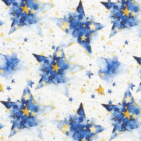 Polaire alpin Étoiles aquarelle – nature/indigo, 