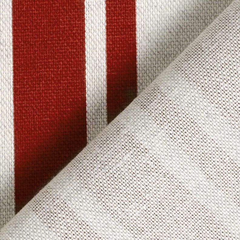 Tissu de décoration Panama Blockstreifen – écru/gris brume, image number 4