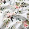 Tissu double gaze de coton Rameaux de roses aquarelle Impression numérique – blanc,  thumbnail number 2