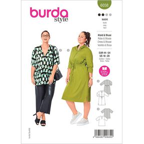 Robe / Chemisier, Burda 6038 | 44 - 54, 