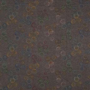 Jersey viscose Cercles colorés – gris pierre, 