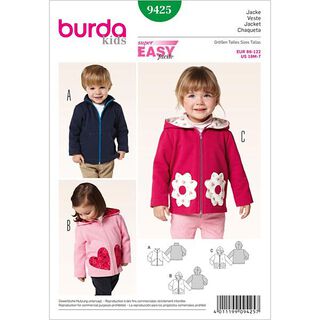 Veste / Veste à capuche, Burda 9425, 
