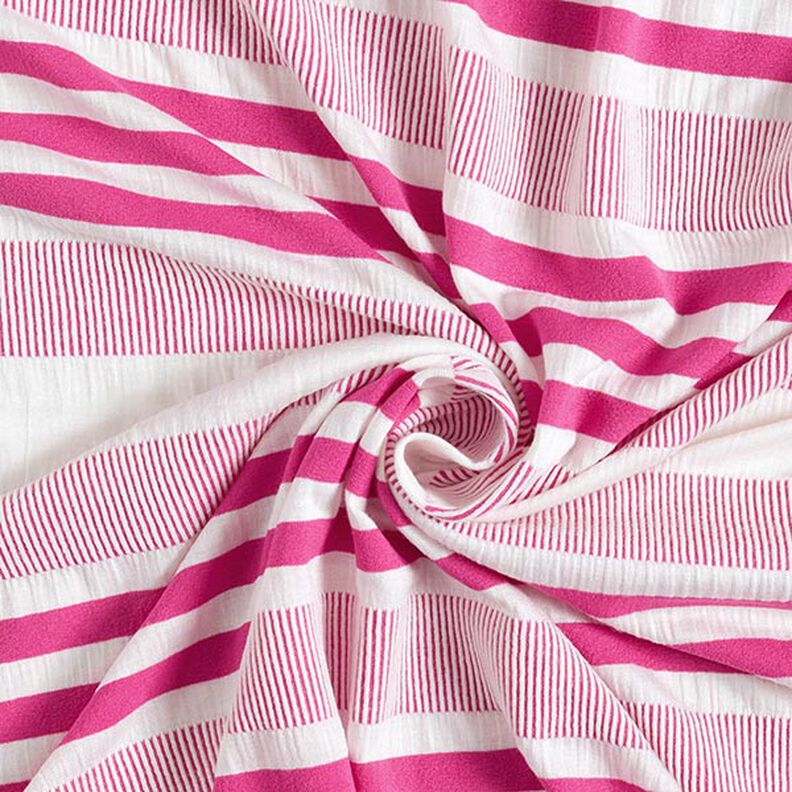 Jersey viscose aspect crash – blanc/rose vif, image number 4