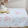 Tissu de décoration Semi-panama Rameaux de fleurs de cerisier – bleu clair/rose,  thumbnail number 7
