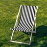 Extérieur Tissu pour chaise longue Rayures verticales 44 cm – noir,  thumbnail number 4