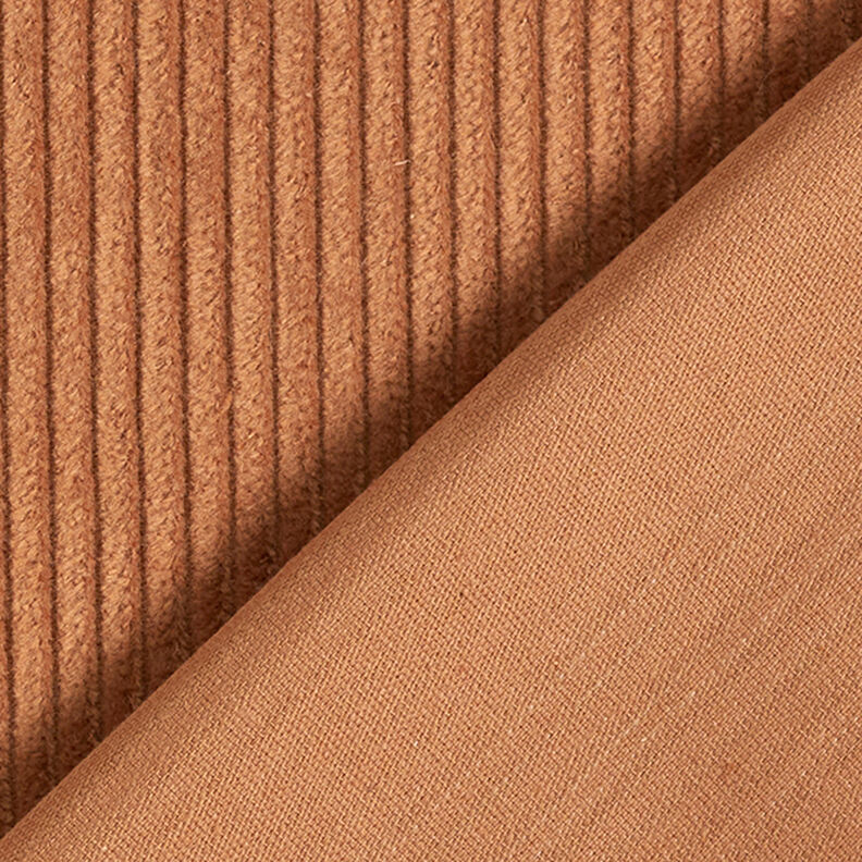 Velours côtelé large prélavé Uni – caramel,  image number 3