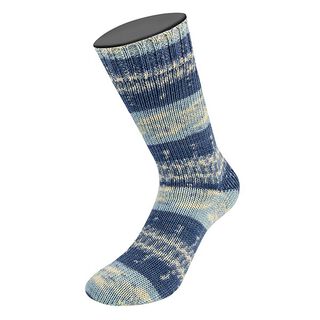 Meilenweit 100 Denim Mix Blue, 100g | Lana Grossa – bleu clair/gris foncé, 